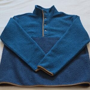 Old Navy Men's Blue Fleece Pullover Sweater Mock Neck S 569299-03-1